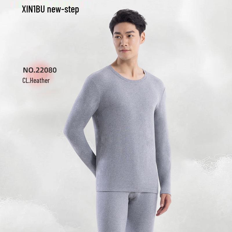 Men's Fluffy Large Cotton Autumn Pajama Set - Velvet, Thickened, Brushed, Warm, Breathable, Comfortable