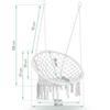 Boho Hanging Garden Swing Chair, Black