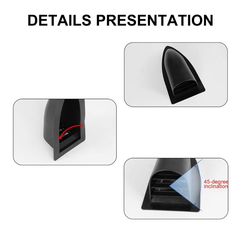 ABS Boat Ventilation Cover Leak Proof Tilted Structure Efficient Airflows Protections Against Rain Splashes