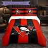 Pittsburgh Penguins Pattern Microfiber 3Pcs Bedding Set Decor Duvet Cover Set For Bedroom Home Use