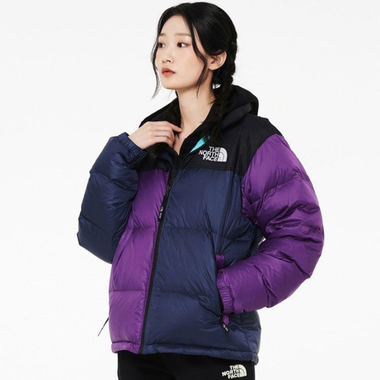 The North Face 1996 Collection Down Jacket Coat Winter Unisex Black Purple NJ1DN75G