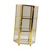 Geometrische Glas-Schmuckschatulle Andenken Große Kapazität Display Organizer Box für