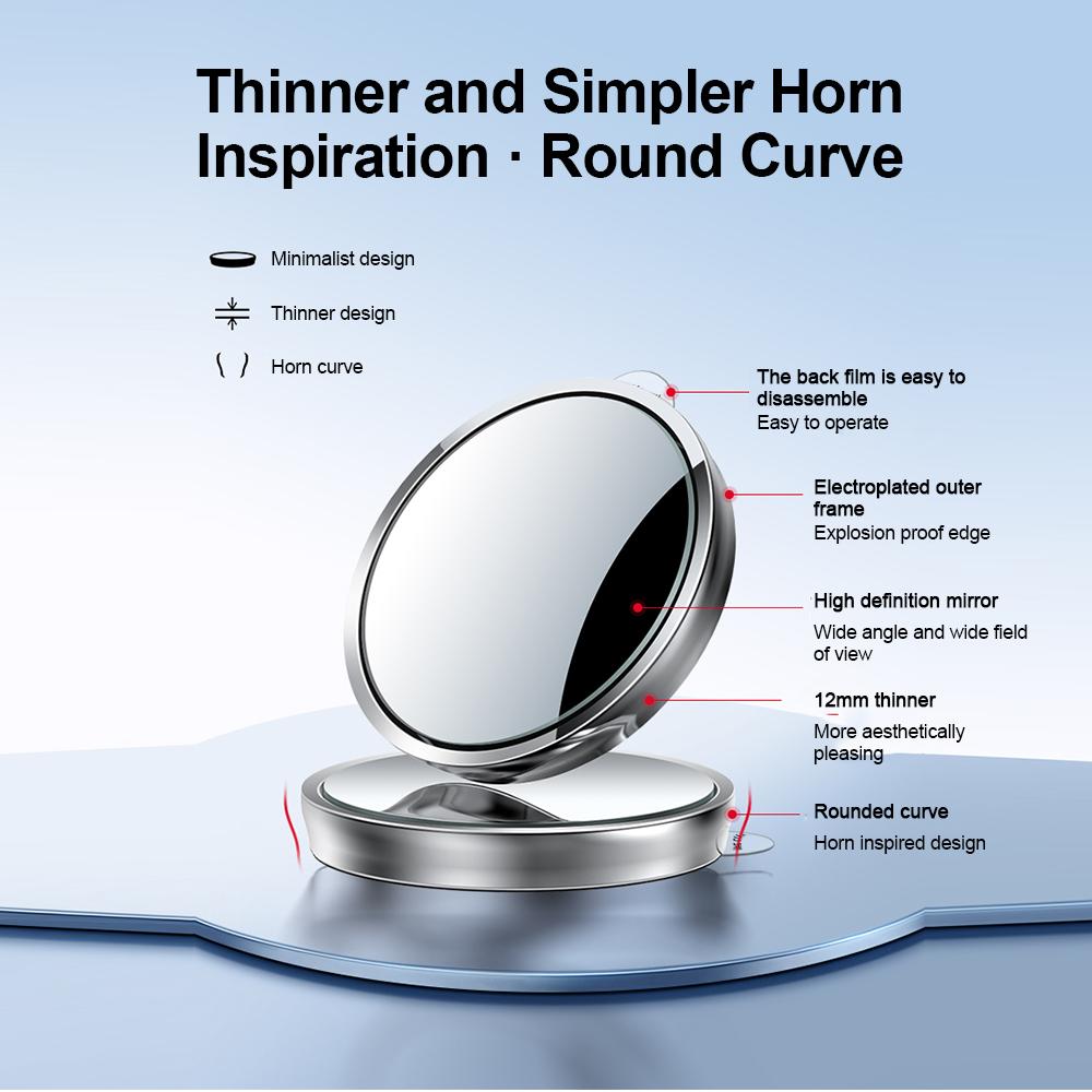 2 ks Zrcátko do auta HD zrcátko Mrtvý úhel Zrcátko zpětné do auta Nastavitelné 360 stupňů Širokoúhlé Asistent pro provoz a parkování Konvexní zrcátko