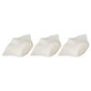 3PCS Sauna Felt Hat Thickening Water Absorption Safe Comfortable Sauna Cap for Bath Accessories White