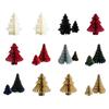 Weihnachts-Papierornamente, handgefertigte dekorative Stücke, Papier-Weihnachtsbaum-Desktop-Kunstwerk für Feiertags-Party-Dekoration