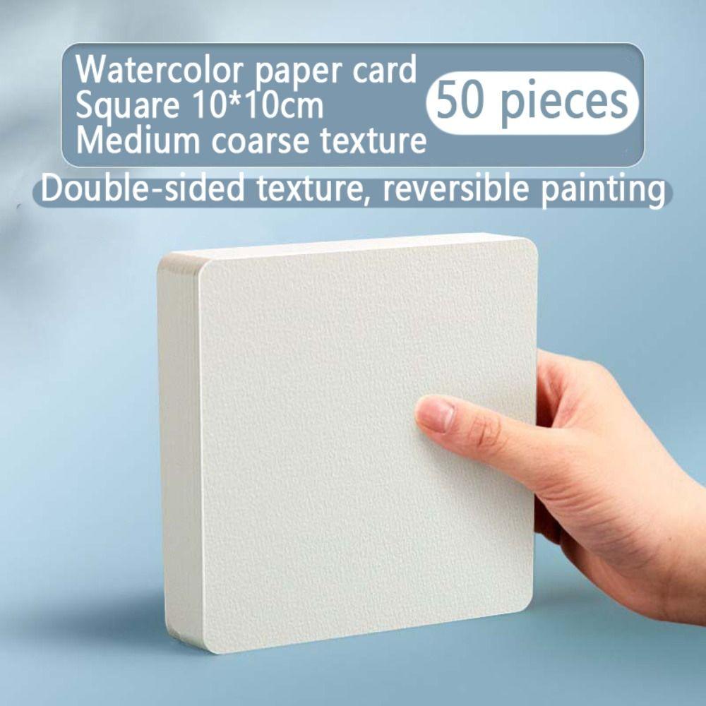 

Профессиональная бумага для рисования акварелью, бумага для акварели из древесной целлюлозы, бумага зернистой фактуры, студенческая 10/10cm-square