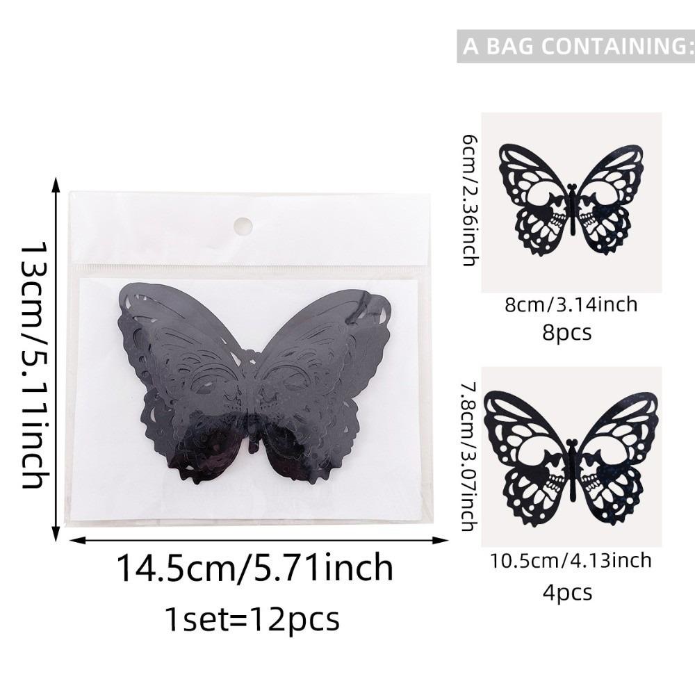 

Double Layer Halloween Wall Stickers PVC 3D Butterfly Wallpaper Decal Home Decoration Set 2