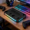 PS5 Slim/Pro Console Cooling & Charging Stand with RGB Lighting and Headphone Holder