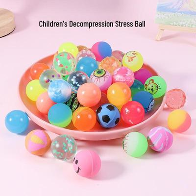 Elastic Bouncy Ball - Number 32 Gumball Machine Toy for Kids, Ideal Back-to-School Kindergarten Gift
