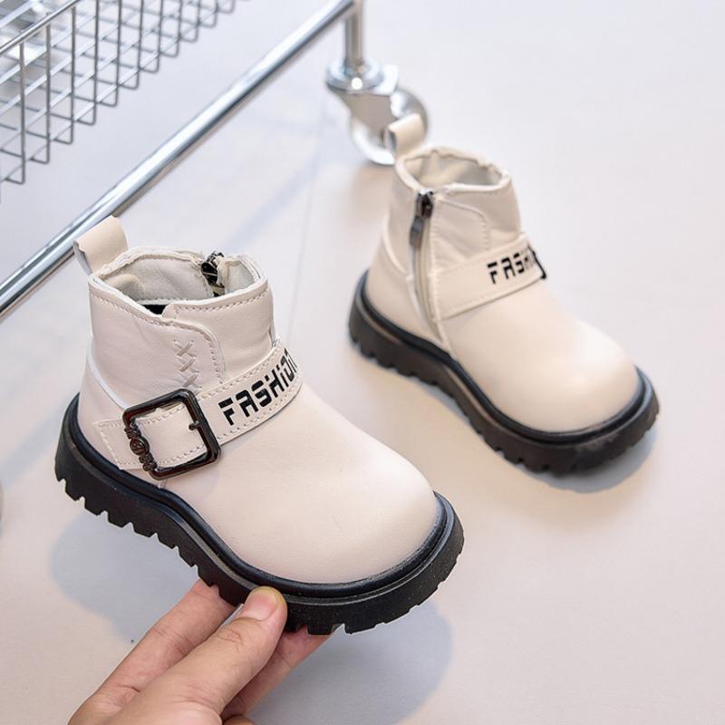 Unisex Kids Casual Mid Calf Martin Boots For Boys And Girls