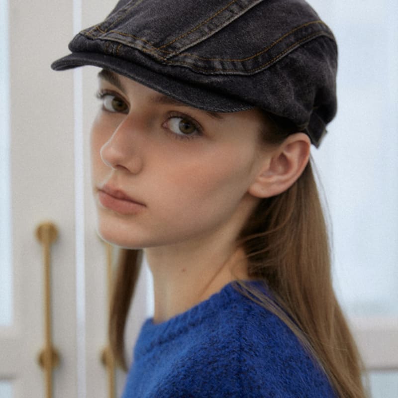 TATIANA Mark Denim Hunting Cap HT8159 2 Colors