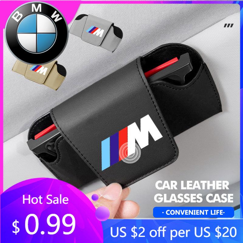 LBHBE1 2026 Car Sticker For BMW Car Sun Visor Glasses Holder Visor Bracket Sunglasses Support X1 X2 X3 X4 X5 X6 X7 G20 G30 6GT E46 E90