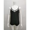 Solid Color Spaghetti Straps Mesh V-neck Splicing Camisole Small Tank Tops Female
