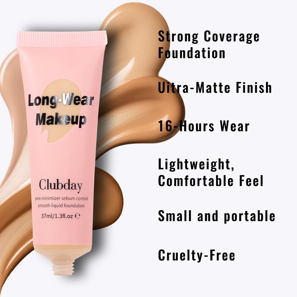 Clubday Foundation Concealer Lasting Makeup Matte Matte Natural Clear Hose Foundation