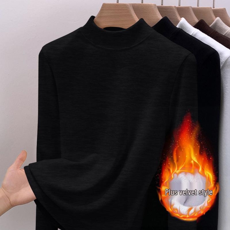 2025 Women's Plush High Neck Thick Winter Slim Fit Long Sleeve Base Layer Top