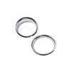For Hummer H2 2003-2009 Car Styling ABS Silver Car Front Fog Lamp Trim Ring Cover Sticker Car Exterior Accessories