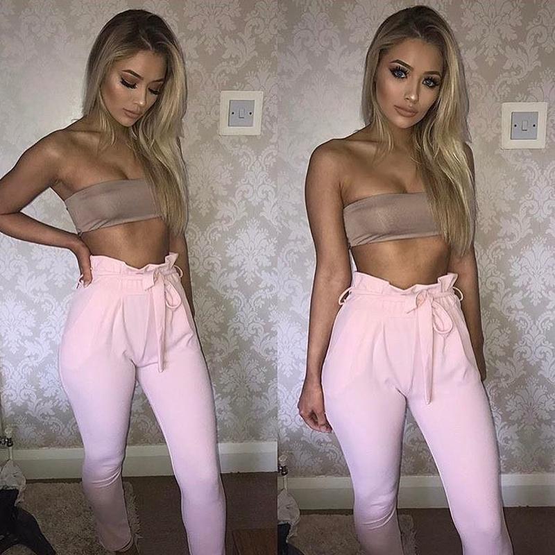 Women Ol Pencil Trousers Slim High Waist Skinny Stretch Leggings For Elegant Office Wear