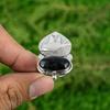 Birthday Gift For Her Natural Nellite Statement Bird Adjustable Ring 925 Silver