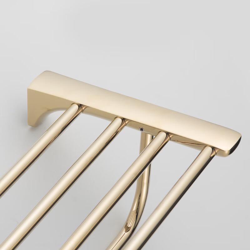 60cm Stainless Steel Bathroom Towel Rack with Shelf