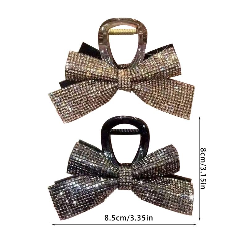 Sparkly Brogue Hair Clip For Women Girls Elegant Without Slip Acrylic Barrettes For Parties Weddings Everyday Use