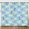 Curtain Butterfly Dark Curtain 3D Digital Printing Sunshade Bedroom No Punching