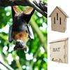 Wooden Bats House Bats Box Sturdy Quick Installation Weatherproof Decor Lightweight Wall Mounted for Park Backyard Garden