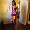 2026 European and American summer new printing fashion suspender backless niche sexy hot girl vacation dress