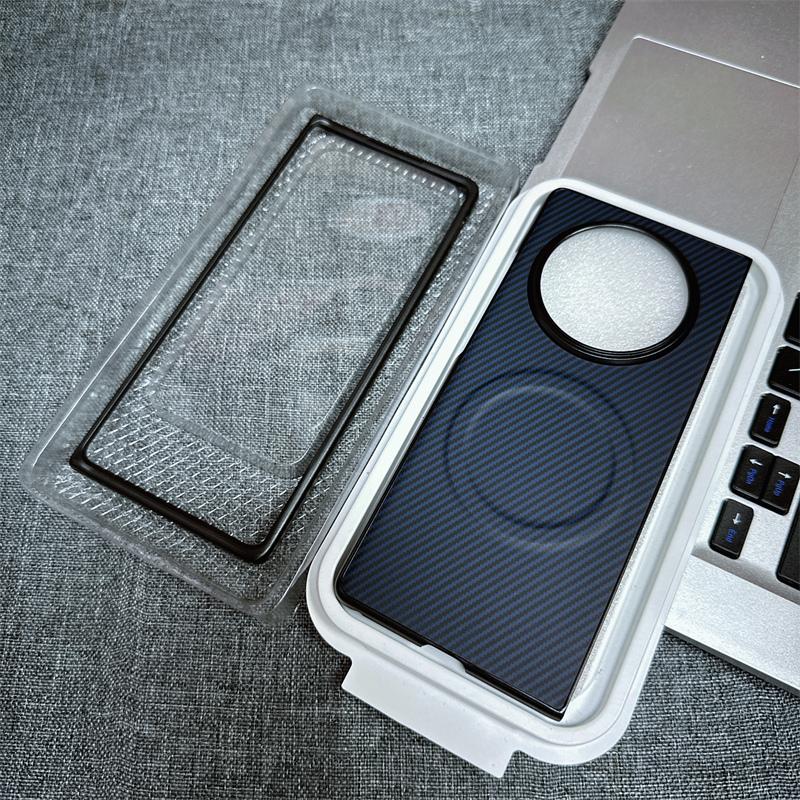 

Высококачественный тонкий чехол из твердого углеродного волокна для VIVO X Fold 5 с магнитной беспроводной зарядкой, тонкий, противоударный, защищающий заднюю крышку vivo X Fold5