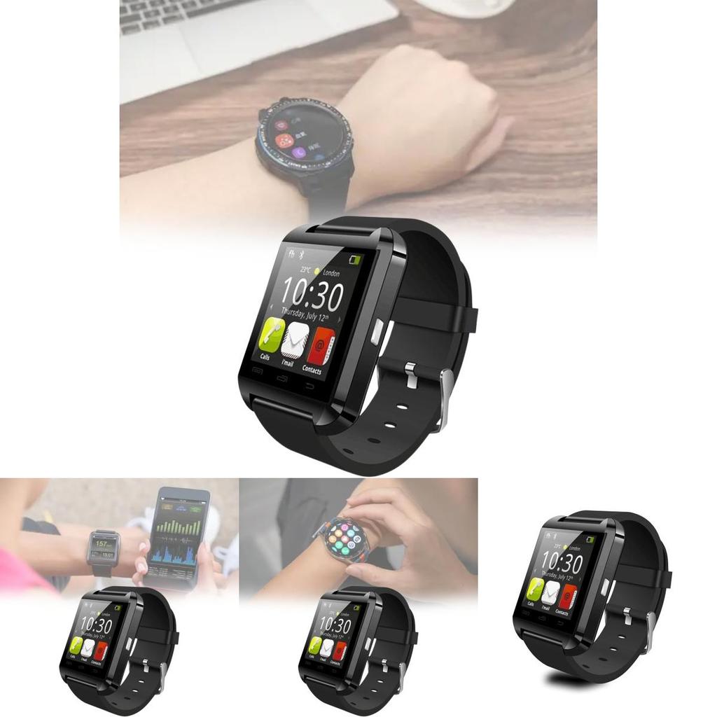Smartwatch U8 Fitness Tracker Bluetooth con Controllo Touch e Pulsante per Adulti