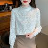 Inner Bottoming Shirt Autumn and Cold Season Latest Chic Design Small Stand-up Collar Top