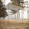 Camping Awning with Poles Waterproof UV Protection Sun Shade Outdoor Camping Hiking   Backpacking Tarp Rain Fly
