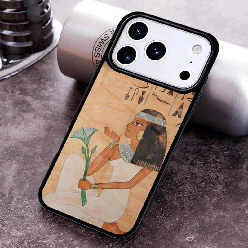 Egypt Mural Phone Case For iPhone 17 16 15 14 13 12 11 Pro Max Plus 17Air Soft Silicone Cover