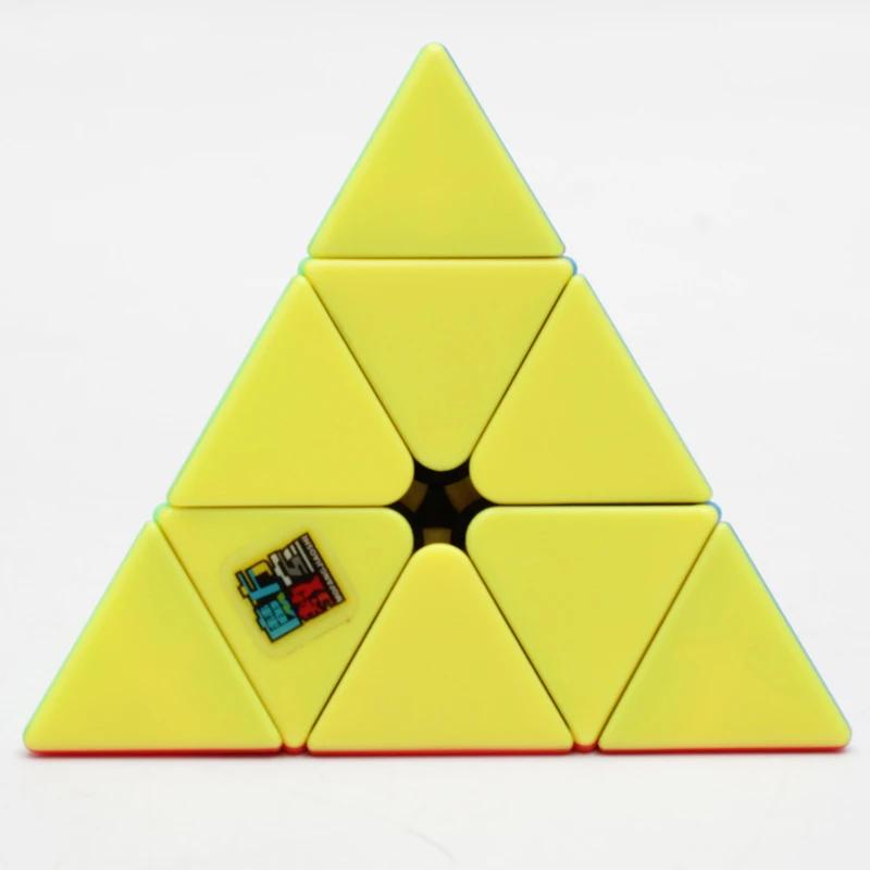 Activating Toys Moyu 3X3 Triangle Cubing Classroom Pyramid Cube Stickerless Magic Speed Professional Puzzle Educational Toy For Kids