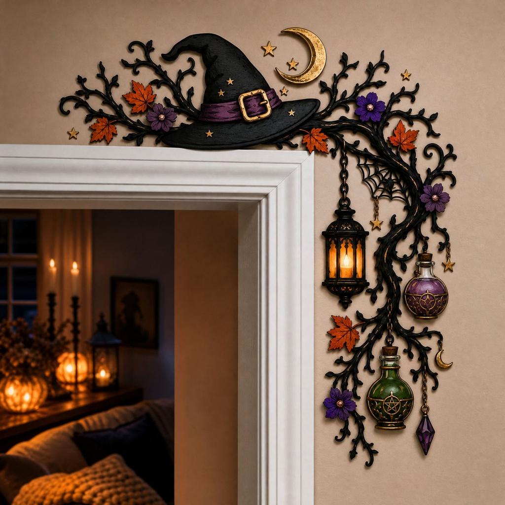 Halloween Wooden Door Corner Decoration for Home