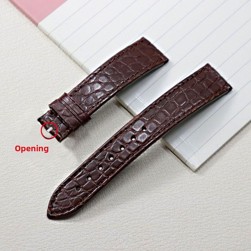 13 14 16mm 18mm 19mm 20mm Thin Soft crocodile leather strap For Longines L4 L2 VC MIDO Cartier Pin buckle brown blue WatchBand