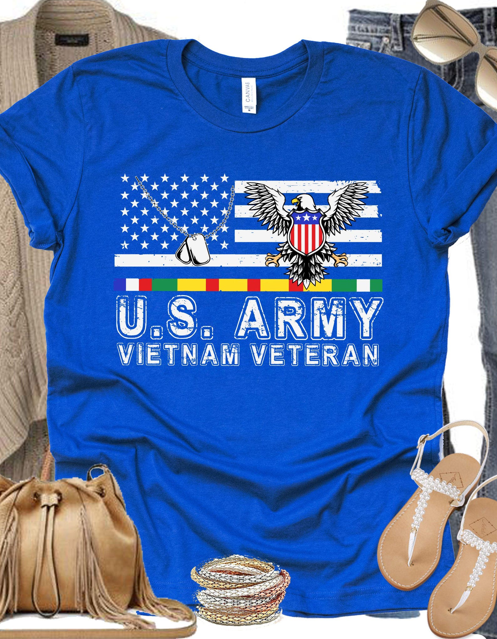 Vietnam Veteran Tee, Military Pride Shirt, Unisex Jersey T-shirt, Gift for Veteran Day, Memorial Day, Independence Day, Military family 2XL