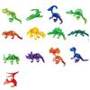 3D Printed Dinosaur Figurine Movable Joints Tyrannosaurus Mosasaur Stegosaurus Ankylosaur Pterosaur Velociraptor Model Stress Relief Dino Fidget Toy