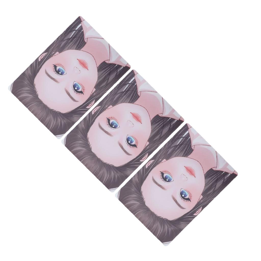 3 ks Růžové Oblečení Malování Make-up Cvičení Šablona Zesílená Opakovaně Použitelná Velikost A4 Omyvatelná Barva na Obličej P