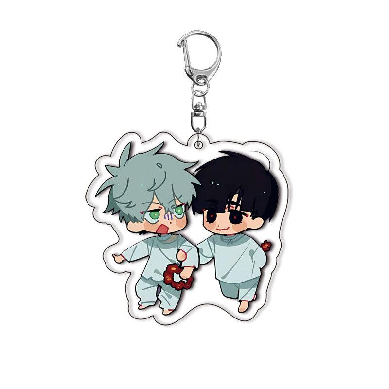 Anime Keychain Novelty Accessory Acrylic Double Sided Keychain Ingenious Pendant New Stock Acrylic Double Sided Keychain