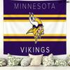 Minnesota Vikings Logo Wall Tapestry Aesthetic Wall Hanging Printed Fabric Blanket Decorative Tapestries for Bedroom Living Room Home Decor