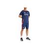 Adidas Manchester United Tiro 24 Training Shorts Striped Print Mid Waist Elastic Casual Shorts Men Shorts Night-Blue IT2027