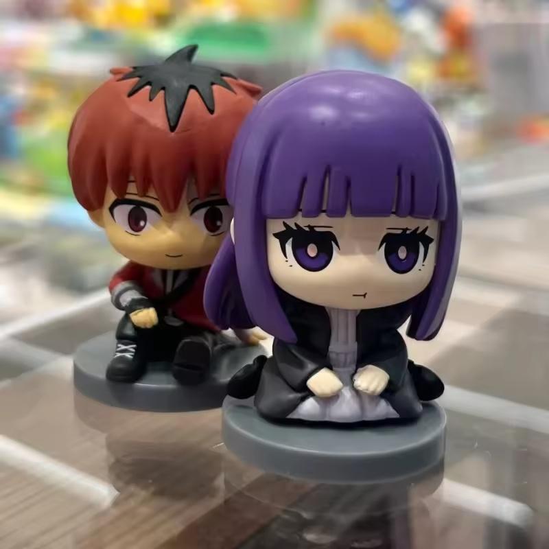 EAKI Funeral Florian Sitting Series Blind Box Q-Version Doll Anime Figures Model Desktop Ornament Toys Surroundings Kids Gifts