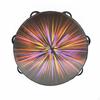 Tambourine with DoubleRow Jingling Discs Handheld Wooden Percussion Instrument