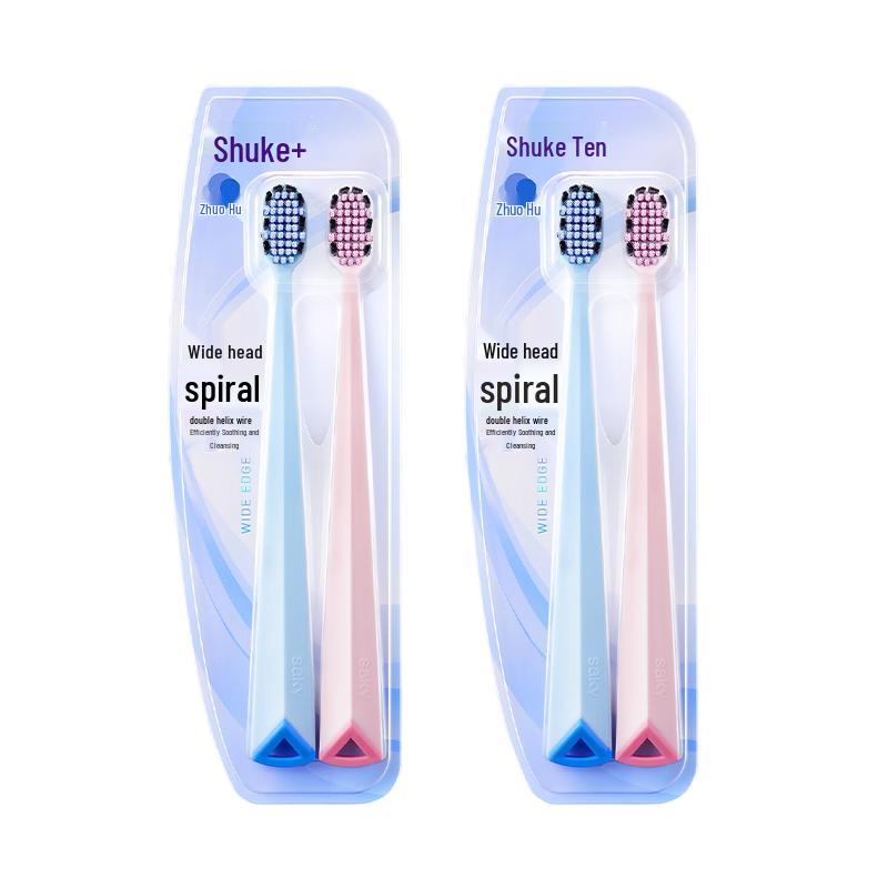 

Shuke Wide Head Soft Bristle Toothbrush, 4-Count