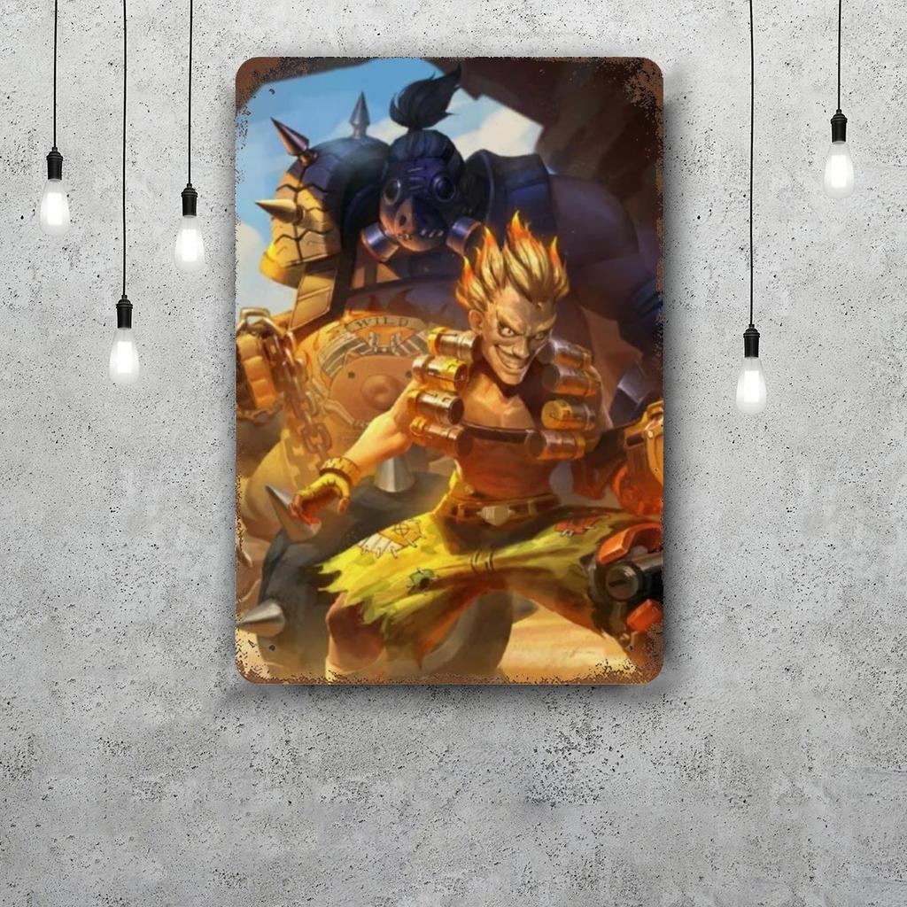 Overwatch Classic Poster Rusty Metal Plaque Retro Decorative Plate Bar Man Cave Garage Club Metal Sign Wall Decoration