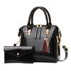 Bag Women's 2026 New Fashion Embossed Large Capacity Mom Bag Crocodile Pattern Two-piece Set Oblique Span Women's Bag