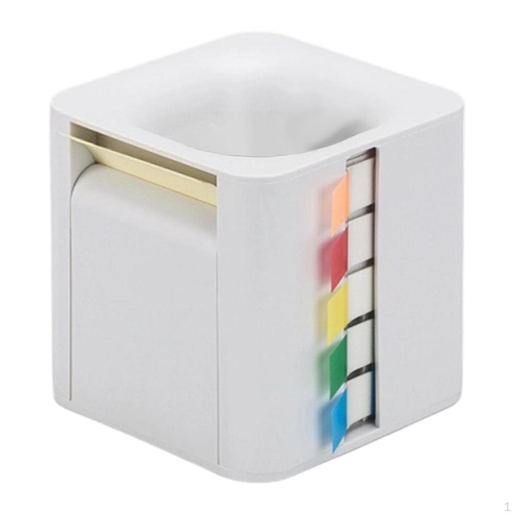 5 In 1 Sticky Note Holder Dispenser Memo Rolls Desktop Storage Index Tabs for Students