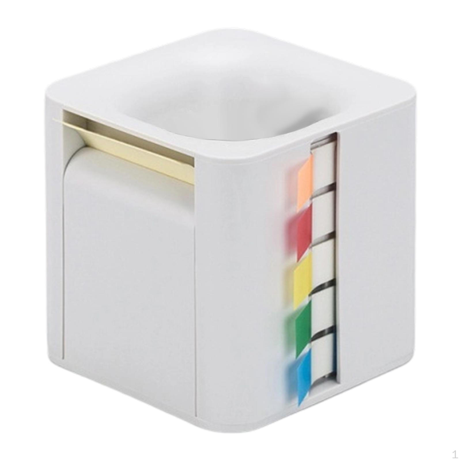 

5 в 1 держатель для липких заметок диспенсер для памятных заметок рулоны настольное хранилище индексные вкладки для студентов White