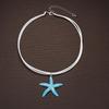 Boho Large Resin Starfish Pendant Choker Necklace For Women Trendy Multilayer Rope Chain Summer Beach Vacation Jewelry Gift