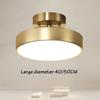 Modern LED All Copper Ceiling Lights Entrance Corridor Balcony Bedroom 40/50CM Black Gold Ceiling Lamps Home Decoration Lustres